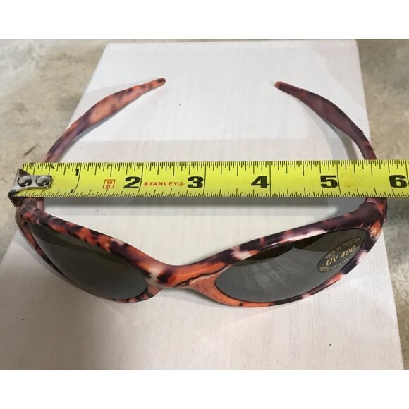 Vintage Style Orange & Purple Animal Print UV 400 Protection Sunglasses - Picture 9 of 9